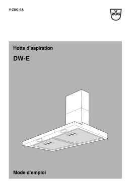 Hotte d`aspiration Mode d`emploi - V