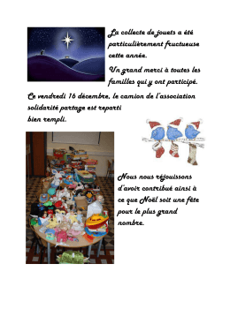 collecte jouets