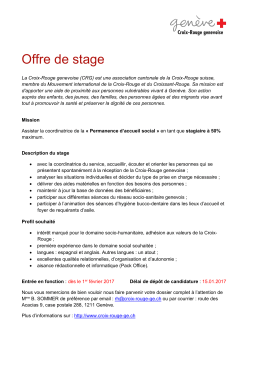 Offre de stage - Croix