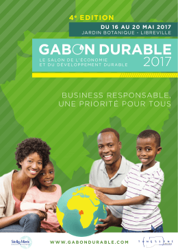 Plaquette - Gabon Durable