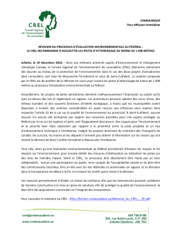 Communiqu&eacute; 19 d&eacute;cembre 2016