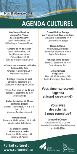 Cliquez pour agrandir - Ville de Rivière-du-Loup