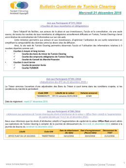 Quotidien - Tunisie Clearing