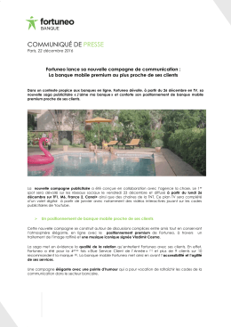 COMMUNIQU&Eacute; DE PRESSE - Cr&eacute;dit Mutuel Ark&eacute;a