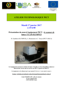 Voir l`annonce de la présentation.
