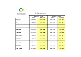 voir les horaires - SICTOM de la zone de Dole