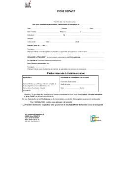 Fiche de d&eacute;part de l`UNS Pas de description T&eacute;l&eacute;charger 17