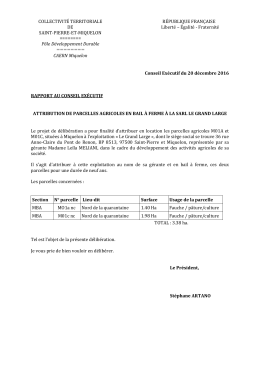 COLLECTIVITÉ TERRITORIALE RÉPUBLIQUE FRANÇAISE DE