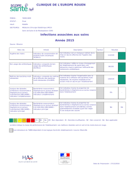 Fiche de publication obligatoire de l`&eacute;tablissement