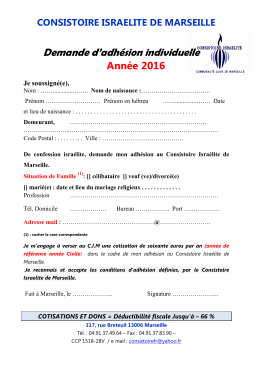 bulletin individuel d`adhesion 2016