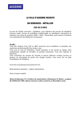2016 - 12 - 5 Serrurier