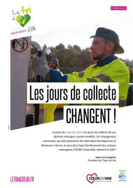 Collecte à Carnoules - Communauté de communes Coeur du Var