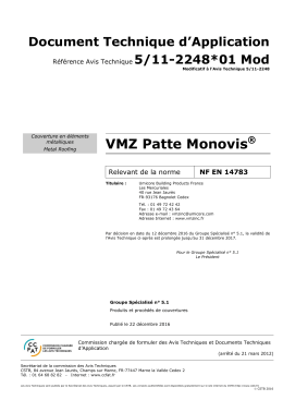 VMZ Patte Monovis