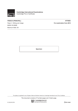 June 2019 Mark Scheme 3 - Cambridge International Examinations