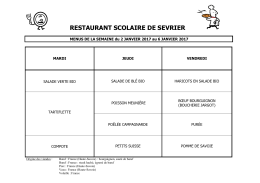 restaurant scolaire de sevrier