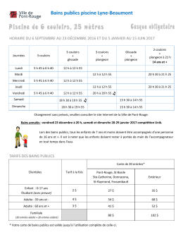 Bains publics piscine Lyne-Beaumont - Ville de Pont