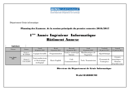D&eacute;partement G&eacute;nie Informatique