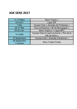 Calendrier 2017 Piste Soucy