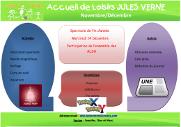 Accueil de Loisirs JULES VERNE