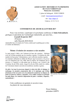 CONFERENCE DU JEUDI 26 JANVIER 2017 Nous vous invitons à