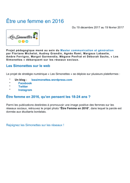 Être une femme en 2016