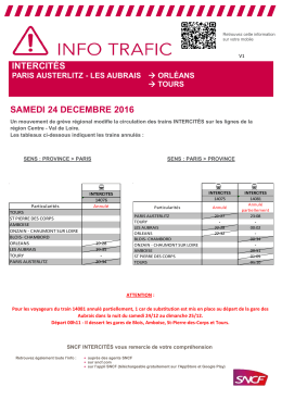 intercit&eacute;s samedi 24 decembre 2016