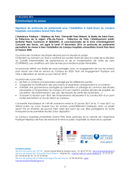 Communiqu&eacute; de presse - Les services de l`&Eacute;tat en r&eacute;gion