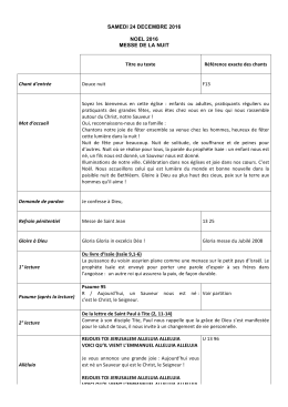 pour telecharger le deroulement cliquer ici - paroisse st jean