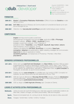 formation dernieres experiences professionnelles loisirs et activites