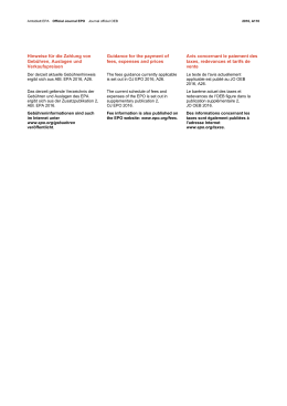 Hinweise f&uuml;r die Zahlung von Geb&uuml;hren, Auslagen und