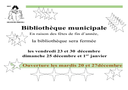 Biblioth&egrave;que municipale