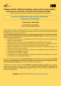 Programme du colloque