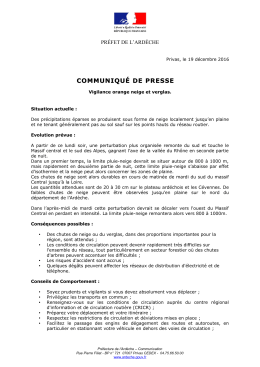 communiqu&eacute; de presse