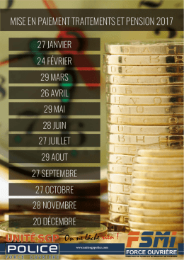On ne l&acirc;che rien ! MISE EN PAIEMENT TRAITEMENTS ET