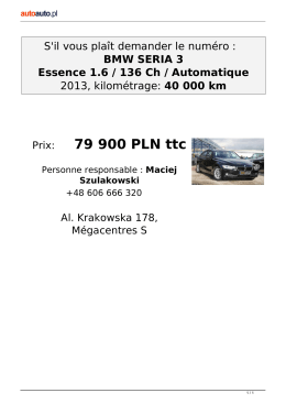 Offre écrite - Autoauto.pl