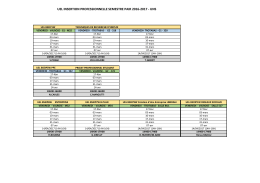 planning uel insertion professionnelle semestre impair 2016-2017