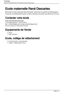 Ecole maternelle René Descartes