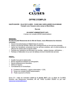 OFFRE D`EMPLOI