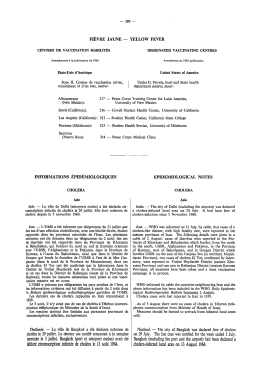 FI&Egrave;VRE JAUNE &mdash; YELLOW FEVER