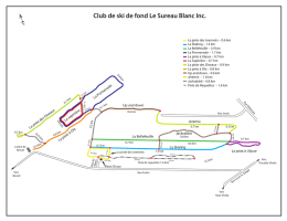 Sureau Blanc - Pistes 2016