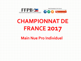 championnat de france 2015 - Fédération Française de Pelote Basque