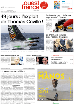 49 jours : l`exploit de Thomas Coville