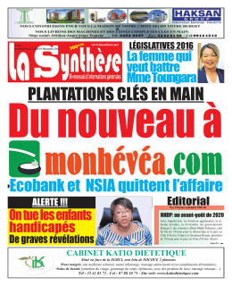 T&eacute;l : 22 41 03 72 - Cel : 07 88 10 75 - Site web