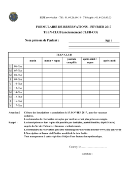 Nom prénom de l`enfant
