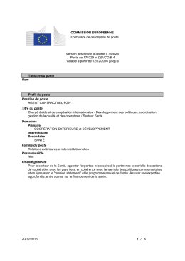 20/12/2016 1 / 5 COMMISSION EUROP&Eacute;ENNE Formulaire de