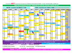 Calendrier 2017 - Apicantal, syndicat des apiculteurs du Cantal
