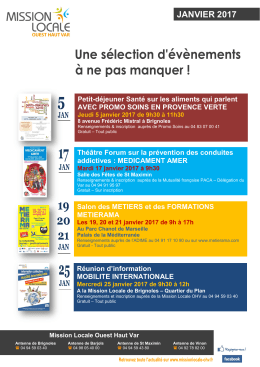 Une s&eacute;lection d`&eacute;v&eacute;nements &agrave; ne pas manquer