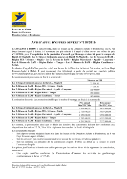 110/2016 - Poste Maroc