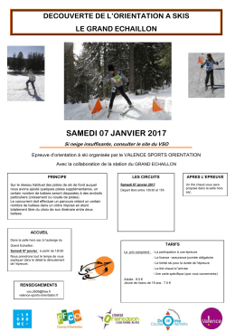 annonce loisir - Valence Sports Orientation
