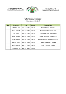 Voir programme